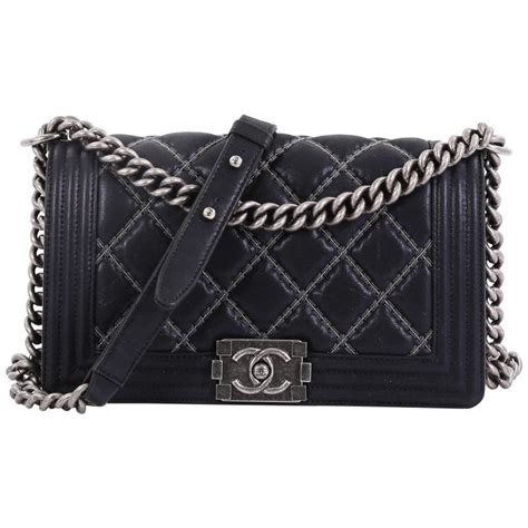 chanel double stitch boy bag|chanel handbags boys.